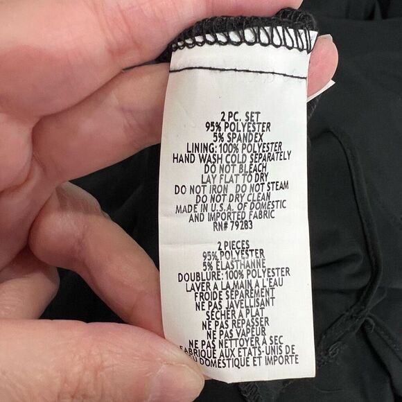 Alex Evenings Black‎ Diamond Rhinestone Trim Dress Sz 24W Women’s Formal Guest - Picture 8 of 10